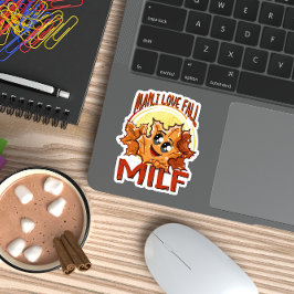 Pegatina Milf, Hombre Me Encanta La Caída, Cita Temporal De