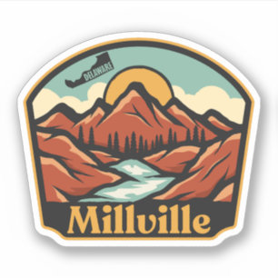 Pegatina Millville, Delaware 