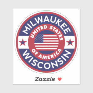 Pegatina MILWAUKEE, Wisconsin