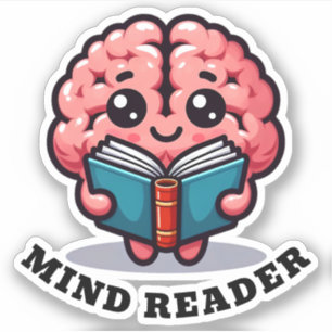 Pegatina Mind Reader Funny Pun