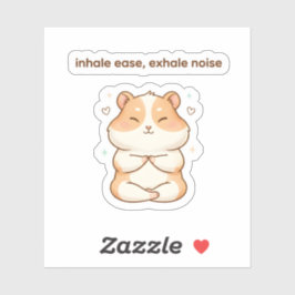 Pegatina Mindful Hamster Sticker – Inhale Ease
