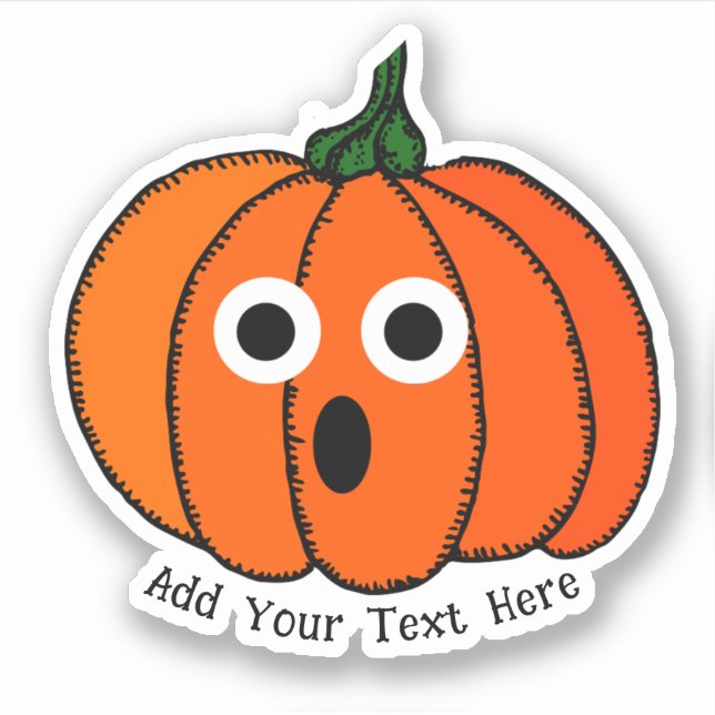 Pegatina Mini Calabaza Halloween (Anverso)