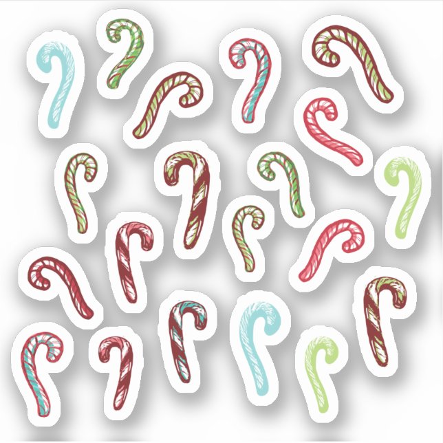 Pegatina Mini Candy Cane Bundle (Anverso)