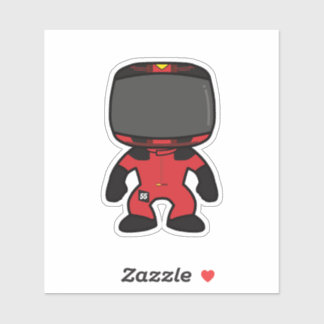 Pegatina Mini Figura Personalizado Carlos Sainz - Temporada