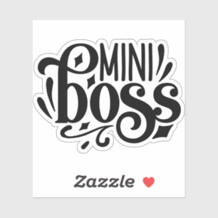 Pegatina Mini jefe, jefe de bebé
