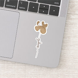 Pegatina Minimalism Simple Flower Vinyl Sticker