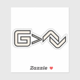 Pegatina Minimalist Faith Symbol