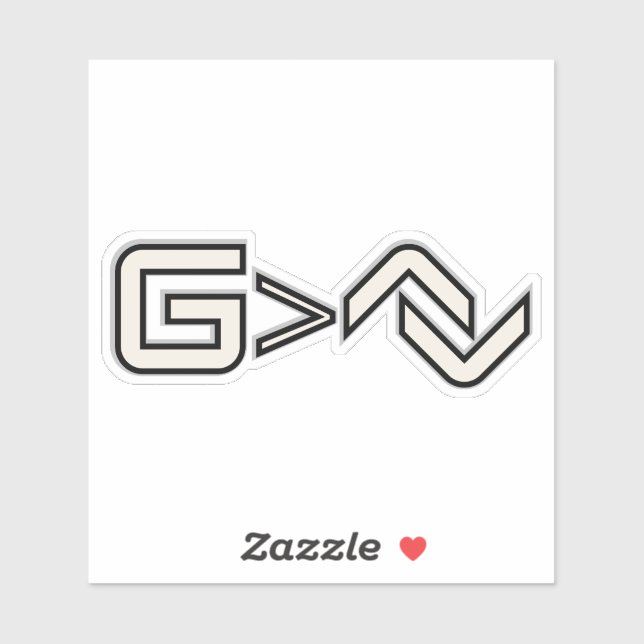 Pegatina Minimalist Faith Symbol  (Hoja)