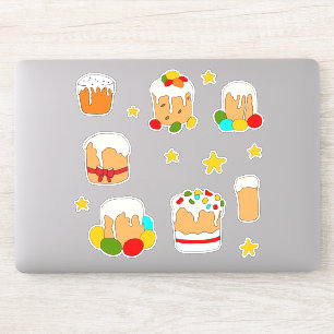 Pegatina Minimalista Cute Feliz Pascua personalizado Stic