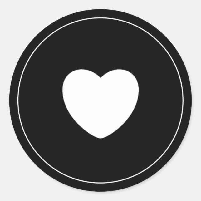 Pegatina minimalista | Negro (Anverso)