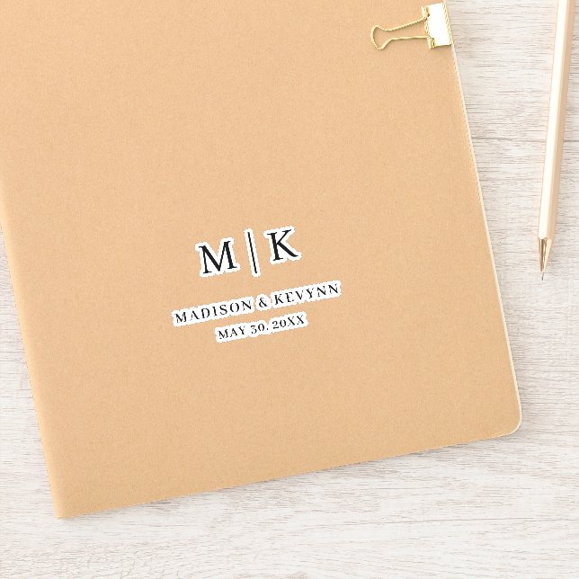 Pegatina Mínimo y Moda | BODA (Cuaderno)