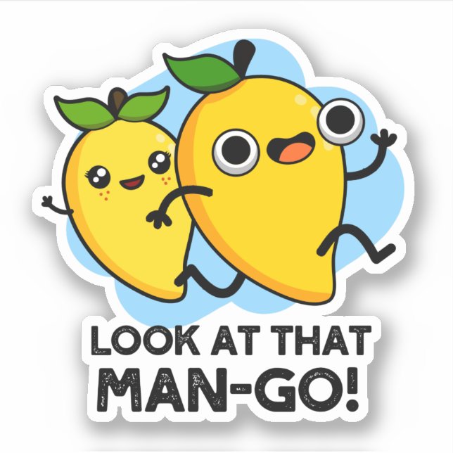 Pegatina Mira ese divertido bollo de fruta (Anverso)