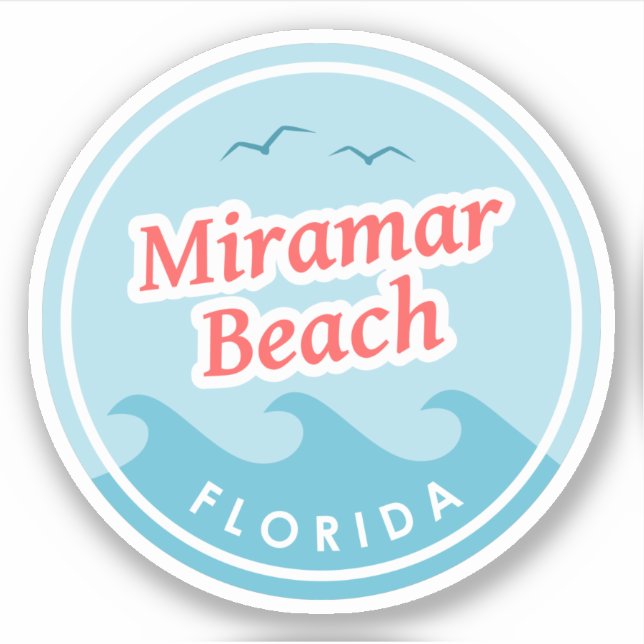 Pegatina Miramar Beach Florida (Anverso)