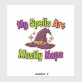 Pegatina Mis Películas Son Mayormente Napas - Whimsical Wit