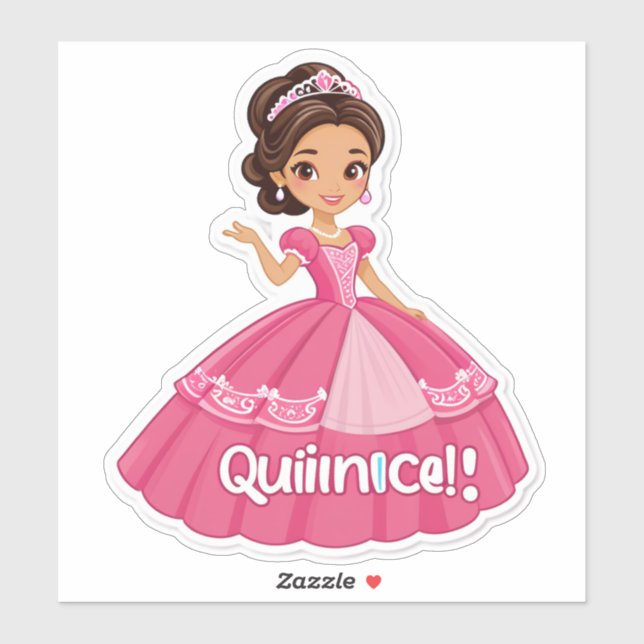Pegatina Mis Quince, Mis Reglas!" (Quinceañera) (Hoja)