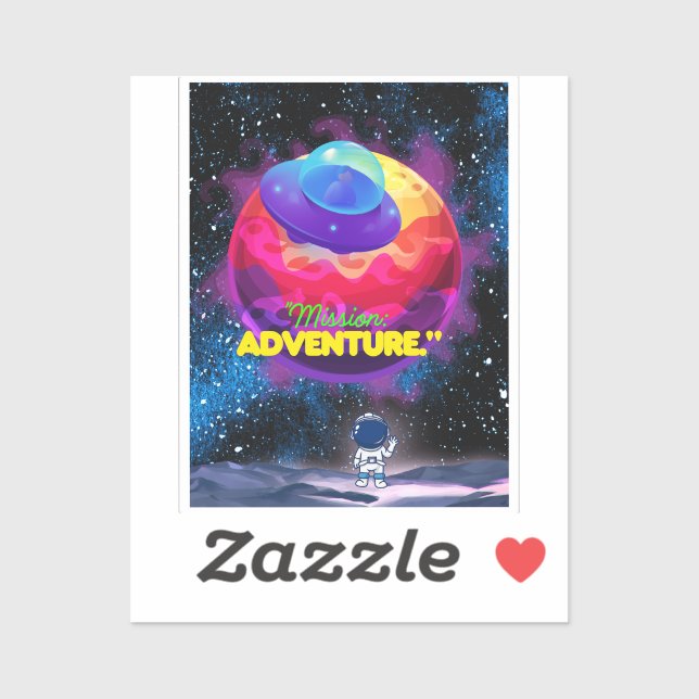 PEGATINA MISIÓN Y AVENTURA (Hoja)