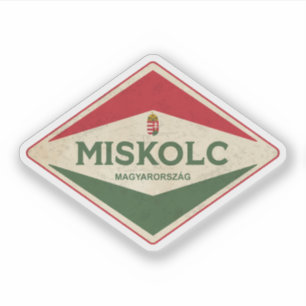 Pegatina Miskolc Hungary Vintage