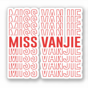 Pegatina Miss Vanjie