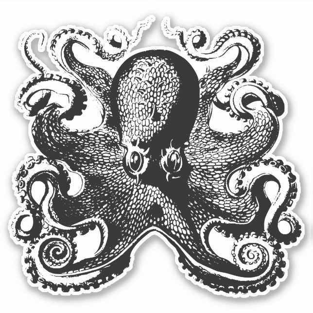 Pegatina Mistical Ocean's Grasp - Octopus (Anverso)
