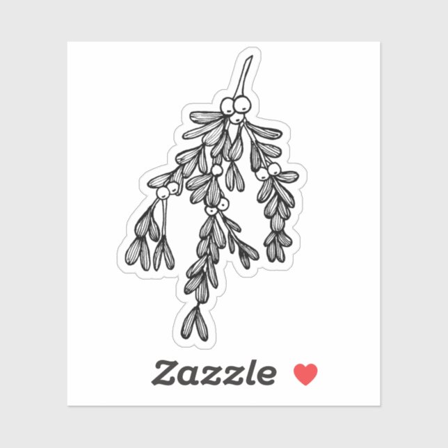 Pegatina Mistletoe (Hoja)