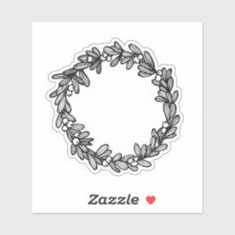 Pegatina Mistletoe Wreath