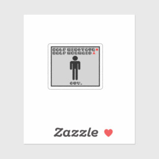 Pegatina Mitad de hombre