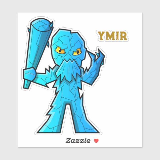 Pegatina Mitología de Ymir Norse (Hoja)