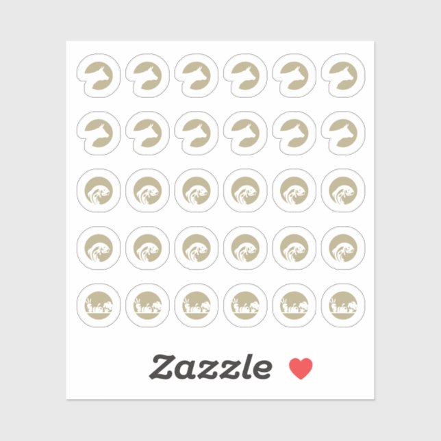 Pegatina Mix Beef Fish Vegetarian Meal Choice Wedding (Hoja)