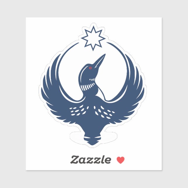 Pegatina MN Loon Rising (Hoja)