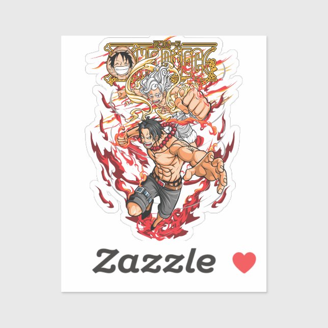 Pegatina Mnagá One Piece (Hoja)