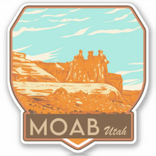 Pegatina Moab Utah