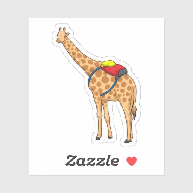 Pegatina Mochila Giraffe (Hoja)