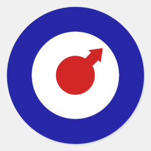 Pegatina Mod Round para hombres