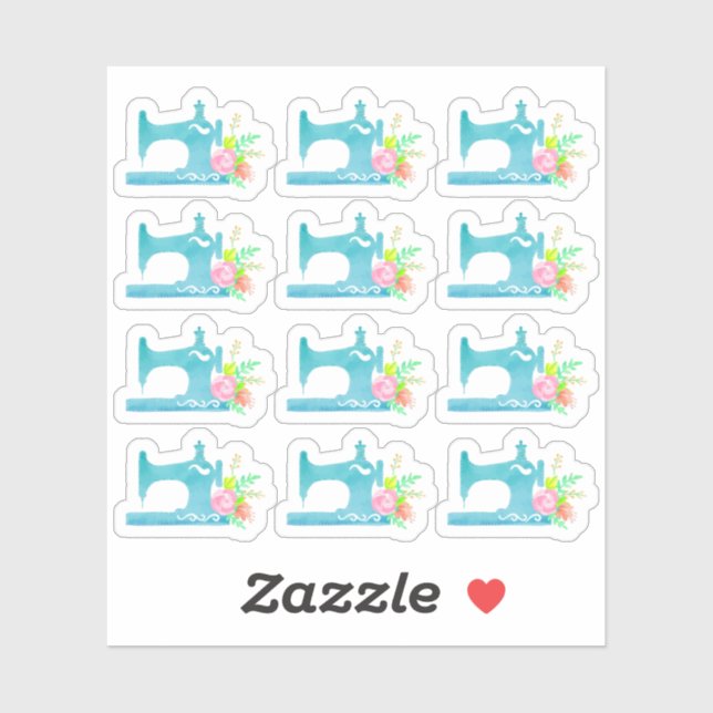 Pegatina Moda de cabaña Shabby Scoser máquina Planner Flora (Hoja)