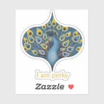 Moda de pavo real Personalizado personalizado Pega