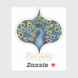 Pegatina Moda de pavo real Personalizado personalizado Pega