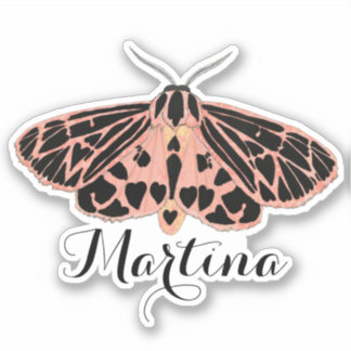 Pegatina Moda rosa de bonito con nombre