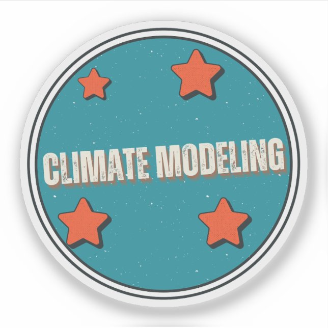 Pegatina Modelación climática (Anverso)