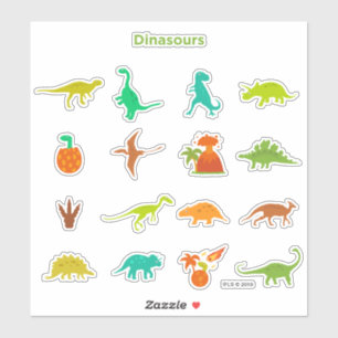 Pegatina Modelo de los dinosaurios