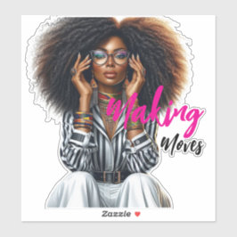 Pegatina Modern Sophisticated Custom-Cut Vinyl Sticker