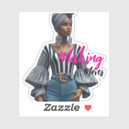 Pegatina Modern Sophisticated Custom-Cut Vinyl Sticker