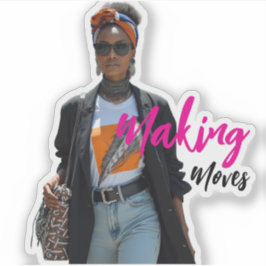 Pegatina Modern Sophisticated Custom-Cut Vinyl Sticker