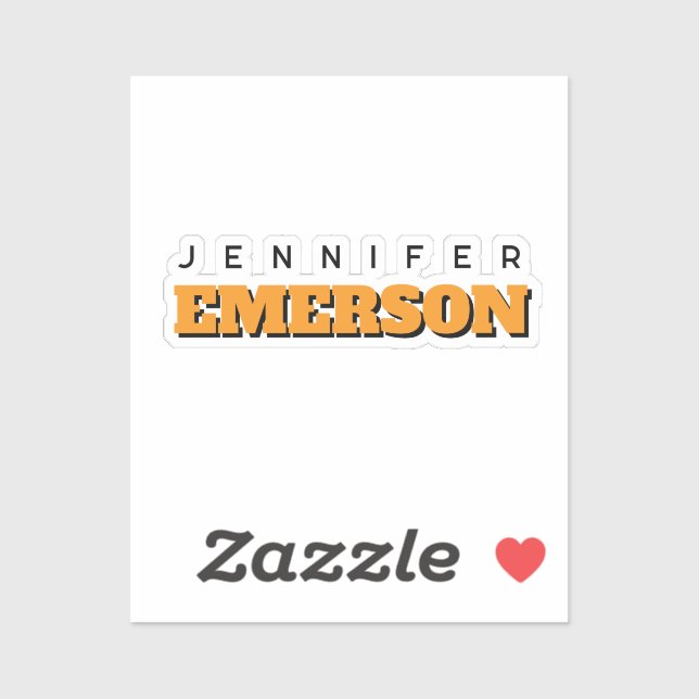 Pegatina Modernismo minimalista profesional (Hoja)