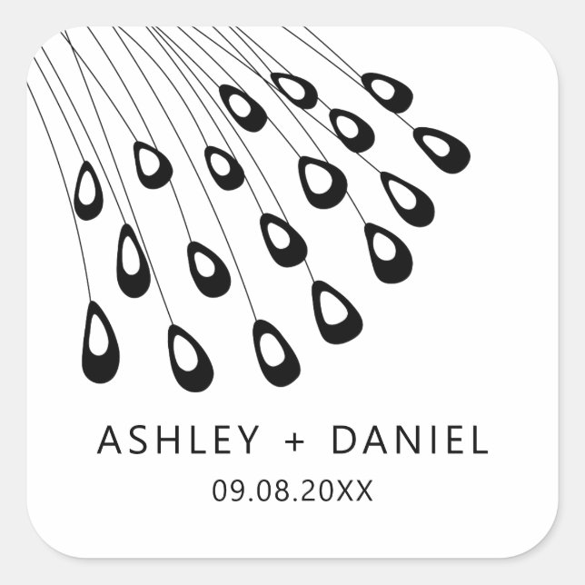 Pegatina moderno, etiqueta favorita de la pluma de (Anverso)