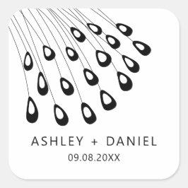 Pegatina moderno, etiqueta favorita de la pluma de