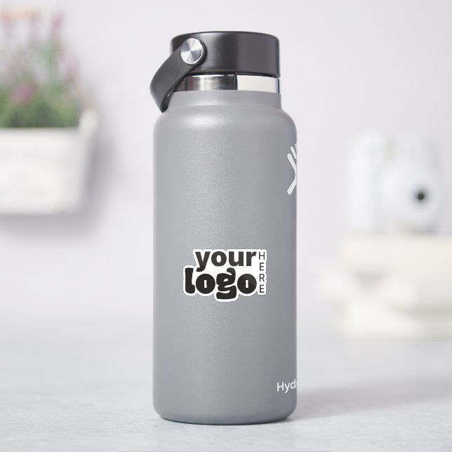 Pegatina Moderno Mínimo Sencillo Su Logo Aquí (hidrofrasco)