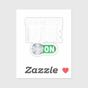 Pegatina Modo De Gimnasia En El Entrenador Del Atleta Gymna