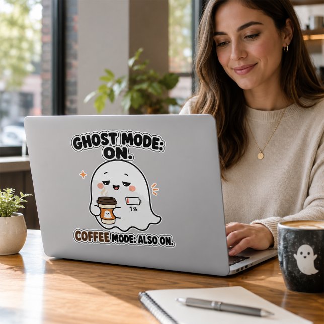 Pegatina Modo Fantasma Activado Modo Café También Activado  (Subido por el creador)
