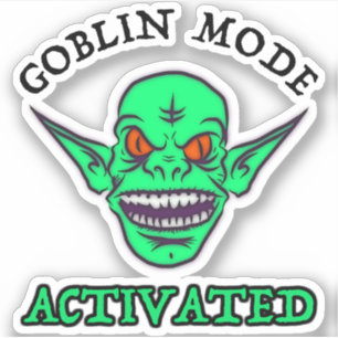 Pegatina Modo Goblin activado