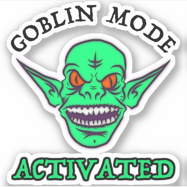 Pegatina Modo Goblin activado (Anverso)